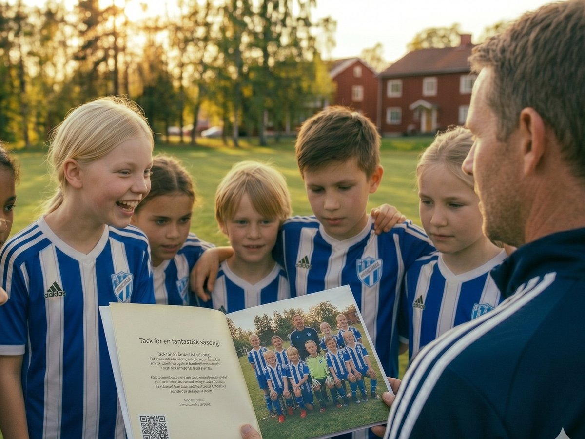 Fotbollslag som ska överraska sin tränare